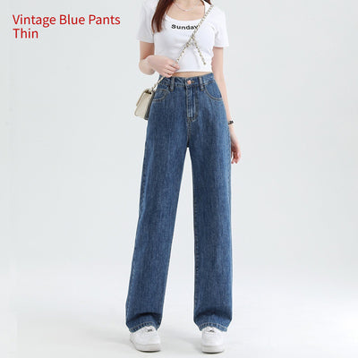 Summer Thin Elastic Waisted Jeans For Women by Glamytek