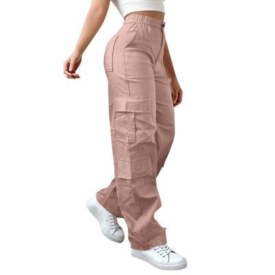 Waist Button Strip Zipper With Pockets Outdoor Mountaineering Leisure Overalls Trousers by Glamytek