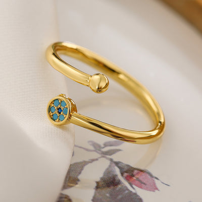 New Fashion Clear Shiny CZ Zircon Cross Evil Eye Rings For Women Girl Finger Accessories Party Jewelry Gift by Glamytek