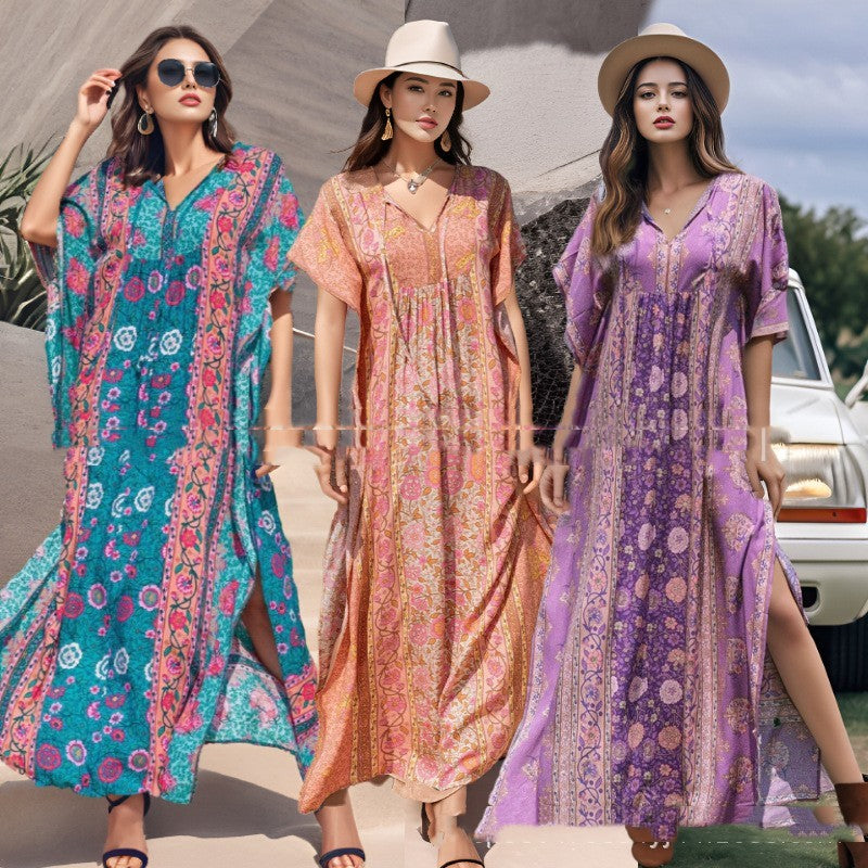 Casual Vacation Beach Dress For Women by Glamytek