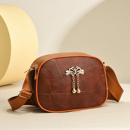 Trendy Spliced PU Women's Shoulder Bag