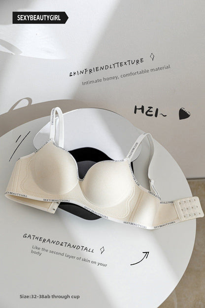 Seamless lift bra