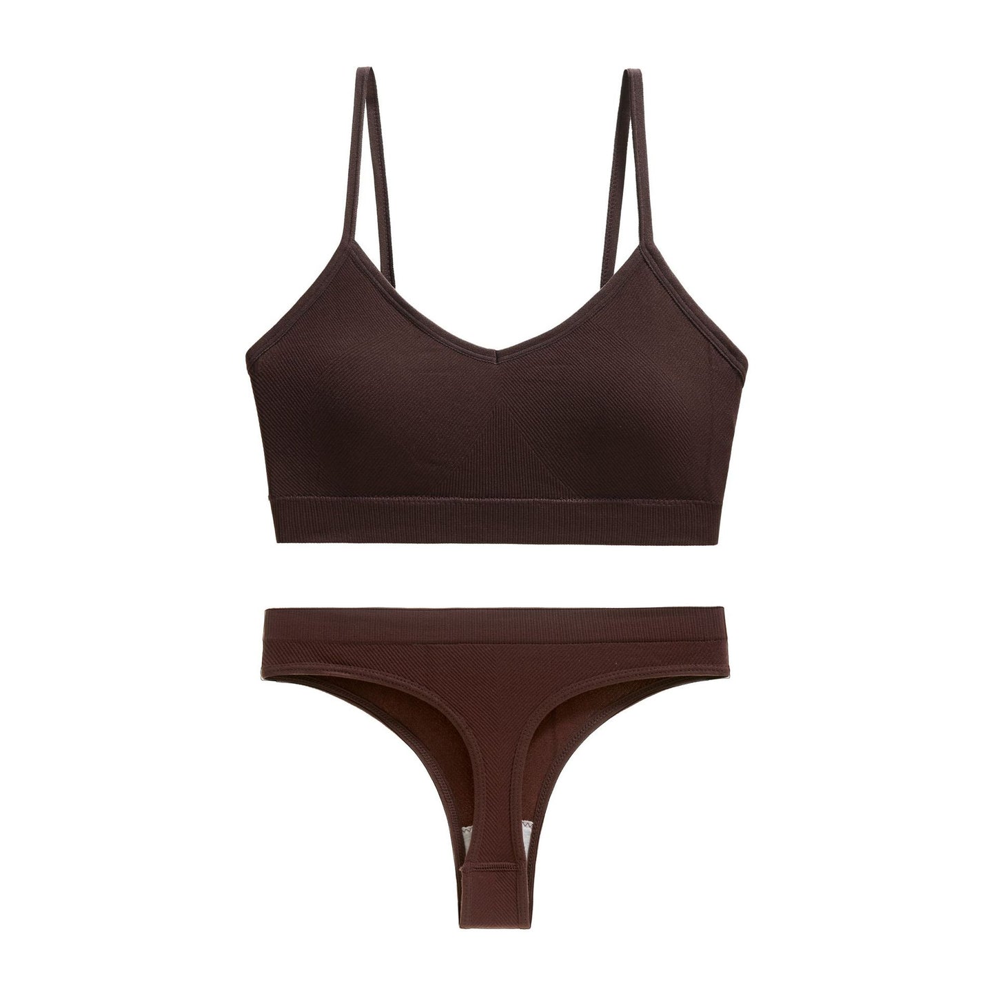 A bra set without underwire