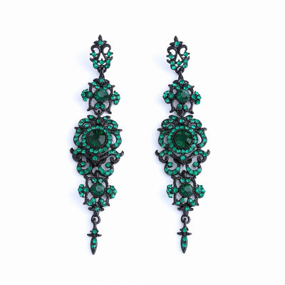 Exaggerated Long Earrings, Women's Earrings, Jewelry by Glamytek