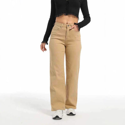 Autumn Straight Jeans Women's Wide Leg by Glamytek