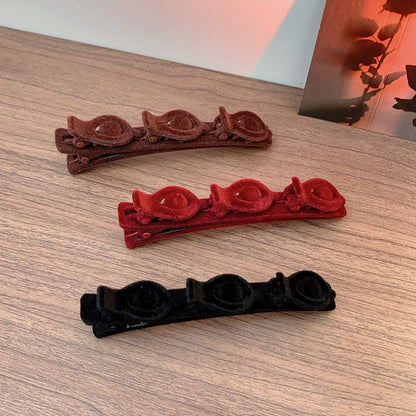 Flocked Braided Hairpin for Women