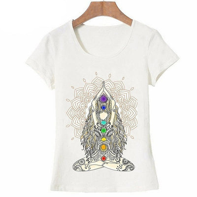 New Women T-shirts Casual Harajuku Buddha Mandala Lotus by Glamytek