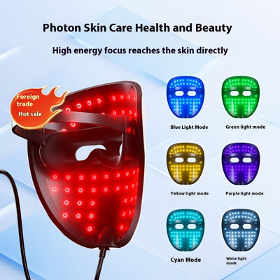 Rechargeable Mask Face LED Color Light Domestic Beauty Apparatus by Glamytek
