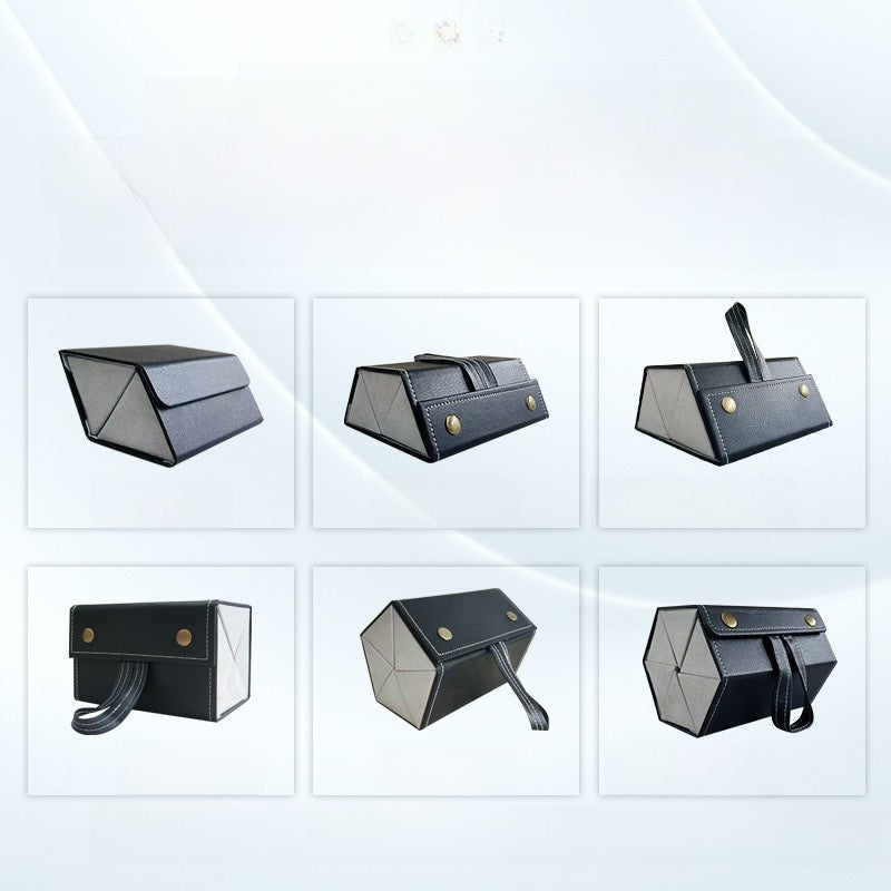 Glasses storage box with multiple compartments