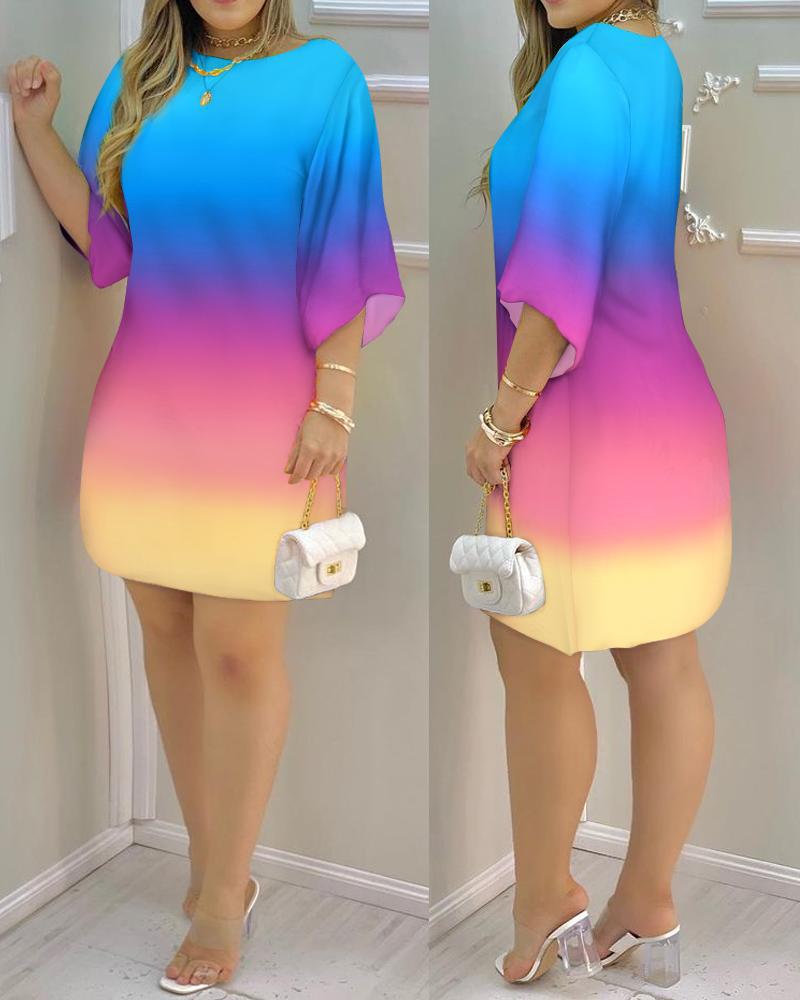 Fashion printed dress women
