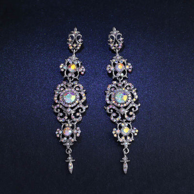 Exaggerated Long Earrings, Women's Earrings, Jewelry by Glamytek