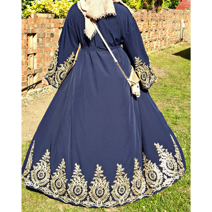 Lace fitted robe