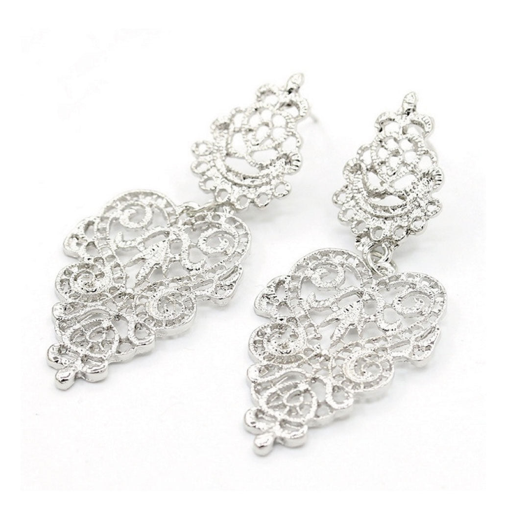 Agnes Earrings -Silver by Glamytek