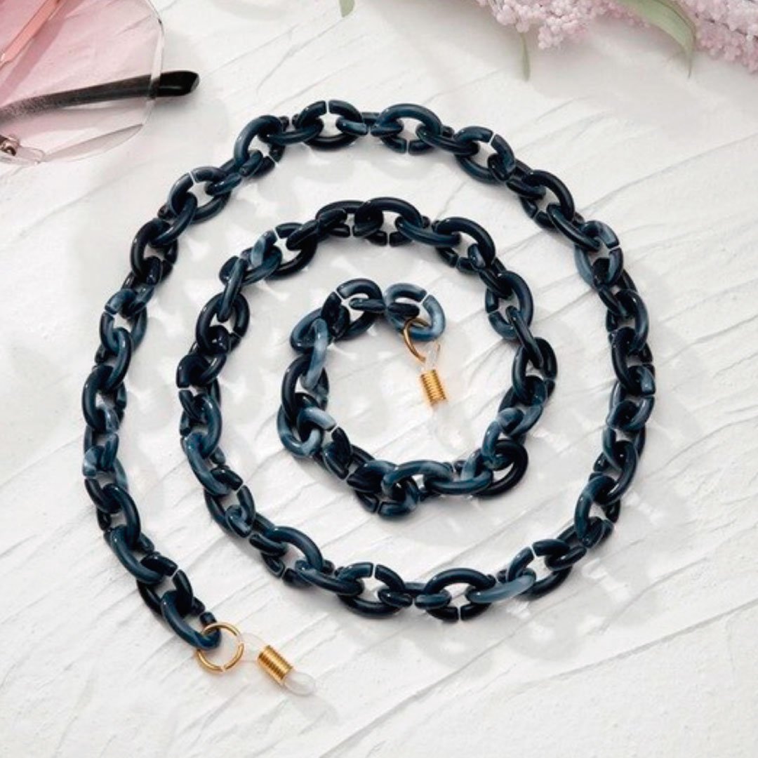 Bond Glasses & Mask Chain by Glamytek