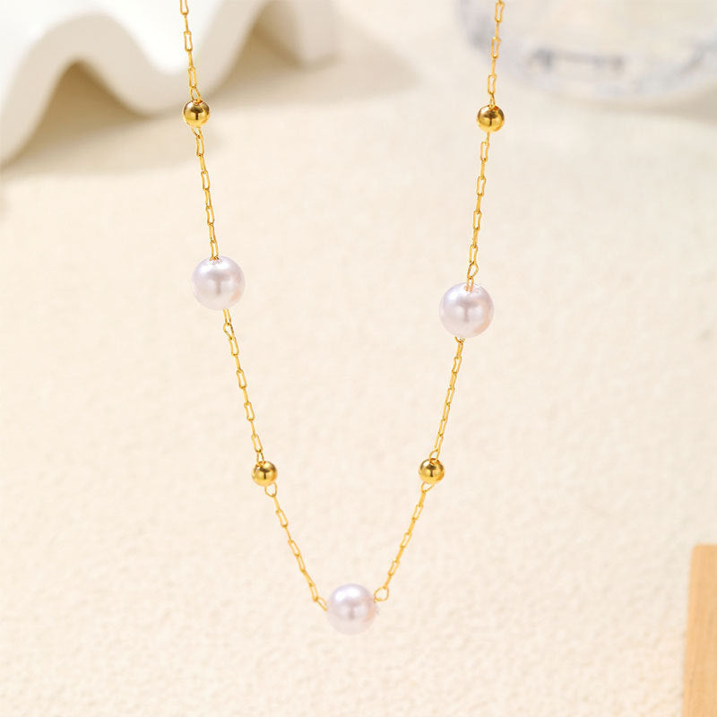 Fashion Imitation Pearl Necklace