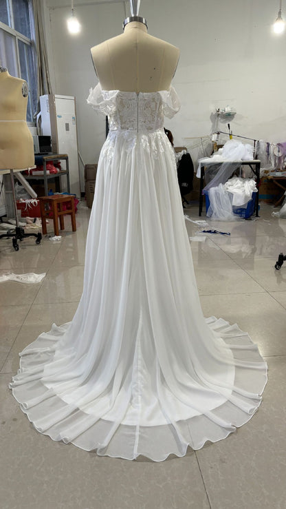 Elegant Deep V-Neck Backless Lace Tail Dress