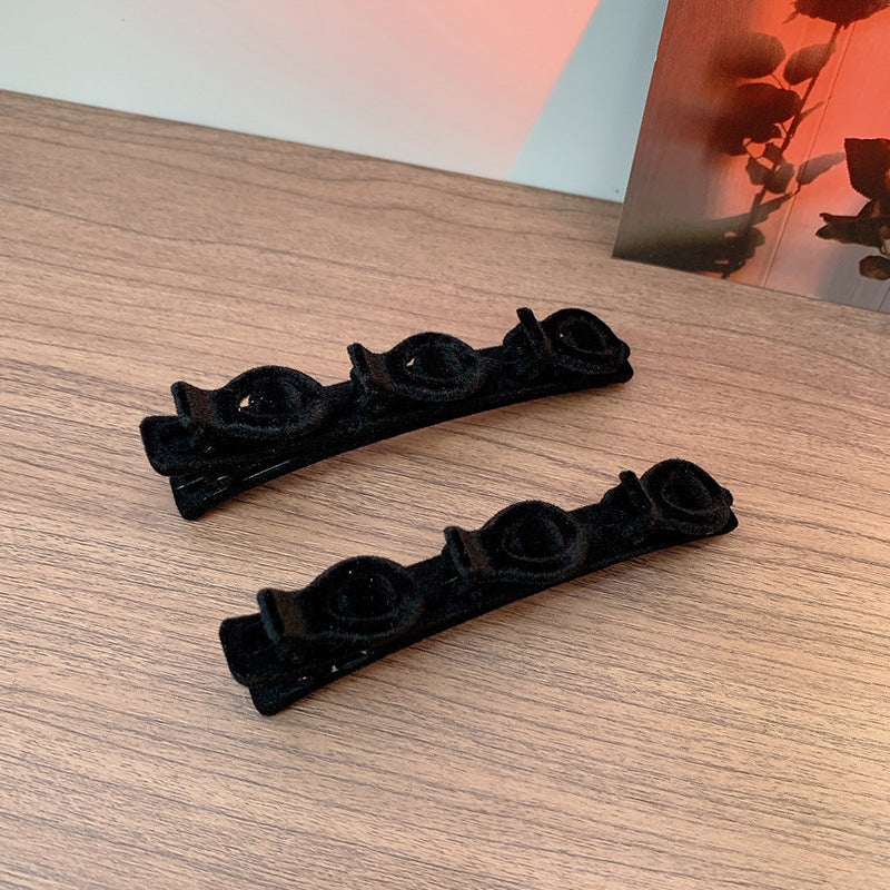 Flocked Braided Hairpin for Women