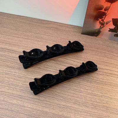 Flocked Braided Hairpin for Women by Glamytek