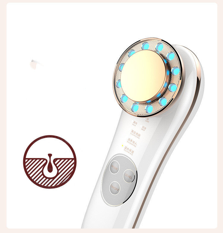 Facial Massager Skin Care Tools 7 In 1 Face Lifting Machine Galvanic Facial Machine Face Tightening Machine For Skin High Frequency Facial Machine by Glamytek