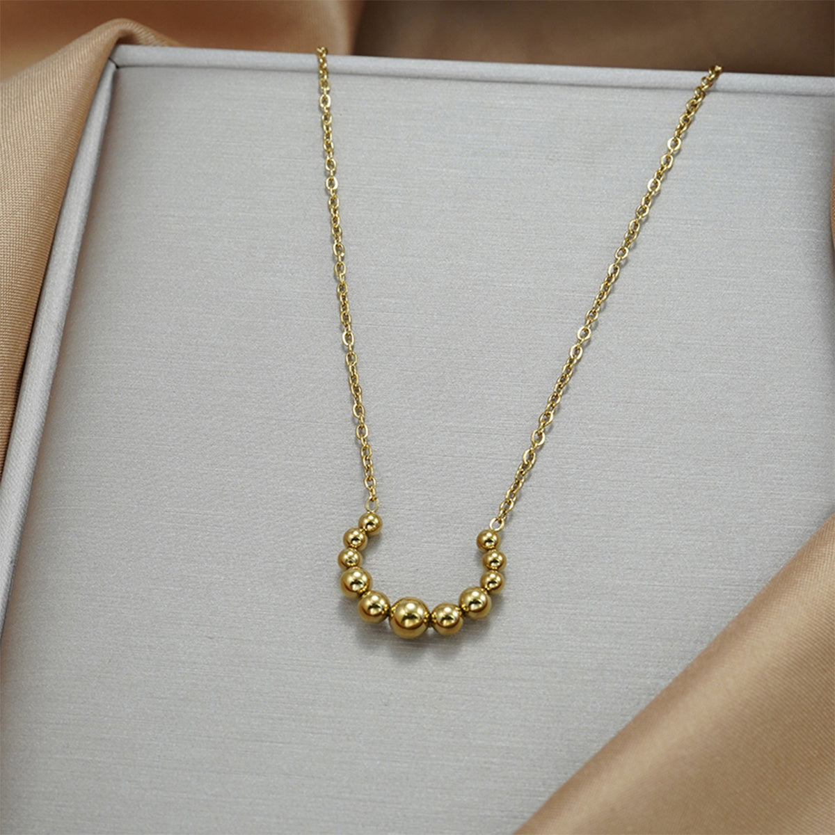 Lxalry Golden Jewelry Set - Crescent Pendant Necklace & Earrings, Minimalist Metal Accessories, Elegant Everyday Jewelry, Perfect For Black Outfits, Dainty Clavicle Chain by Glamytek