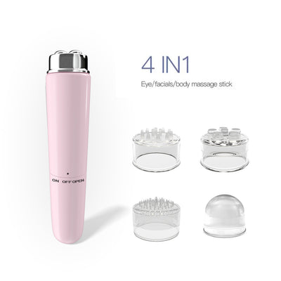 4 In 1 Electric Facial Massager Micro Vibration Eye Beauty Instrument For Relax Eye Dark Circles Eye Bags Puffiness Eye Massage by Glamytek