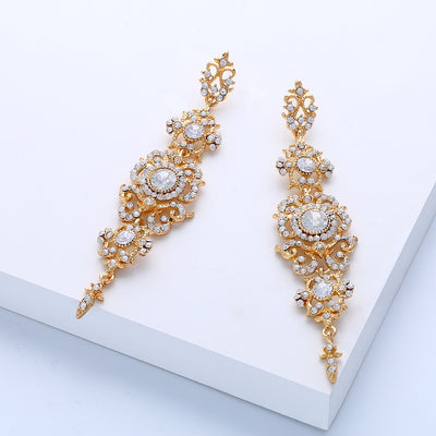 Exaggerated Long Earrings, Women's Earrings, Jewelry by Glamytek
