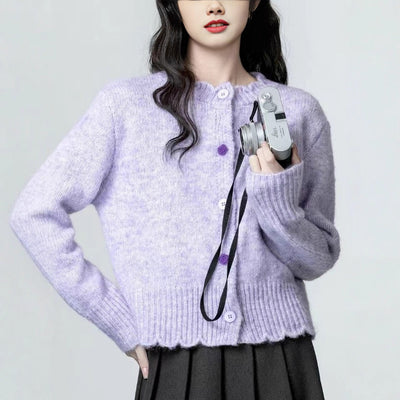 Loose Soft Glutinous Knitted Cardigan Chic Top by Glamytek