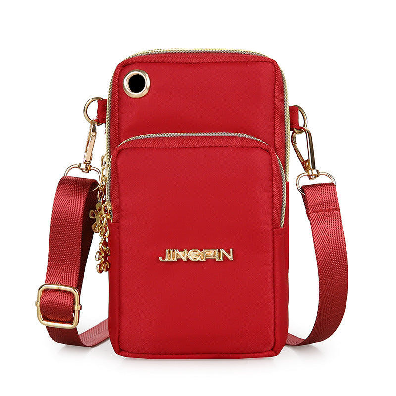 Three-Layer Mobile Phone Cross-Body Bag
