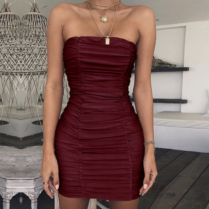 A cinched waist dress
