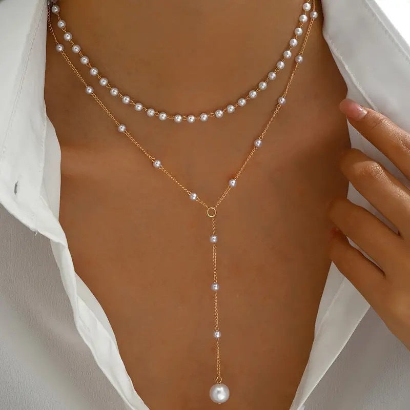 Fashion Imitation Pearl Necklace