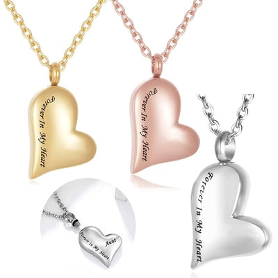 Personalized Heart-shaped Stainless Steel Pendant Necklace