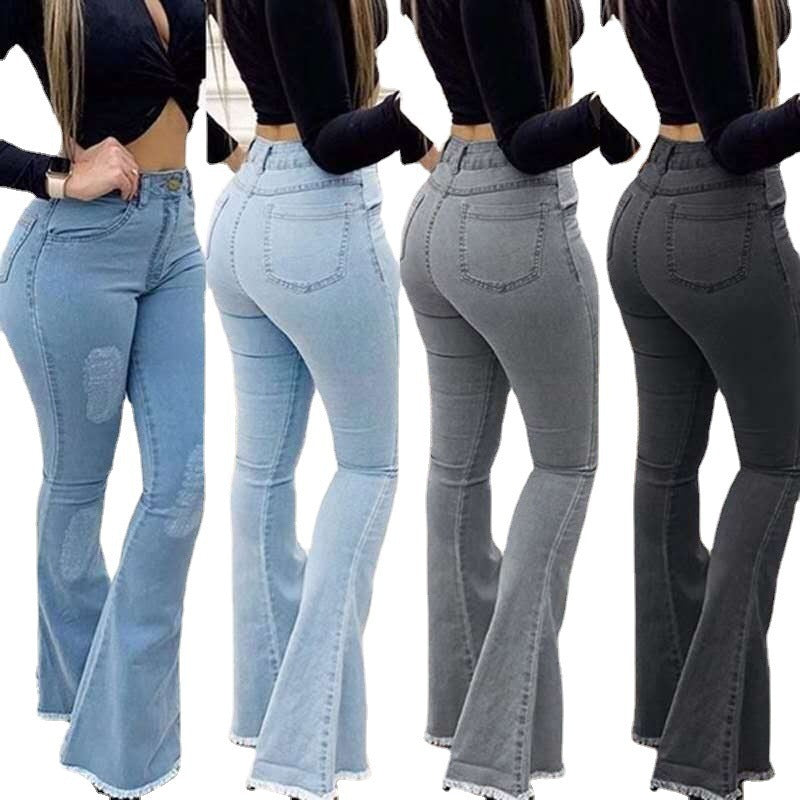 Women Fashion Elastic Ladies Jeans Pants by Glamytek