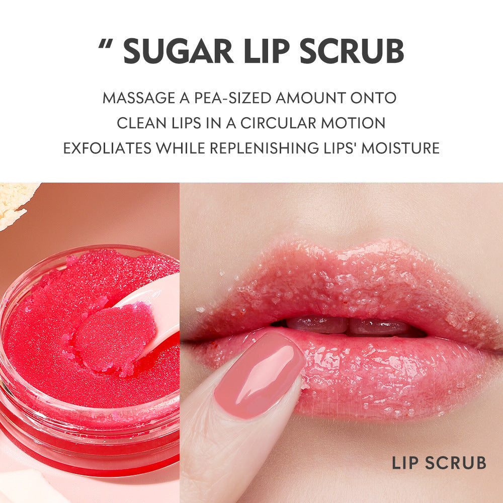 Exfoliating Lip Scrub Cream Nourishing Moisturizing by Glamytek