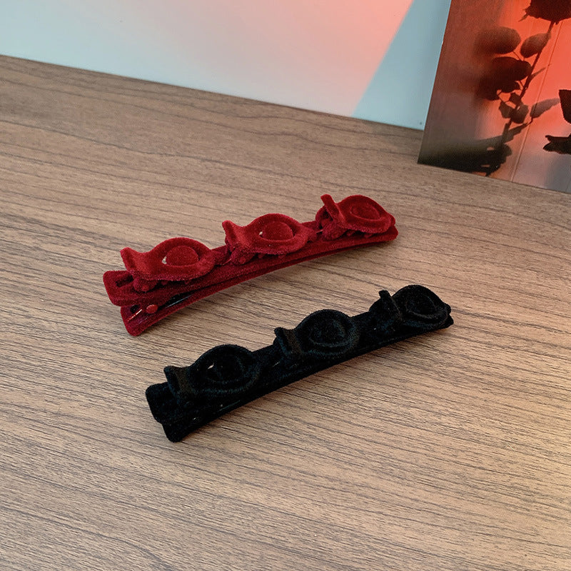 Flocked Braided Hairpin for Women