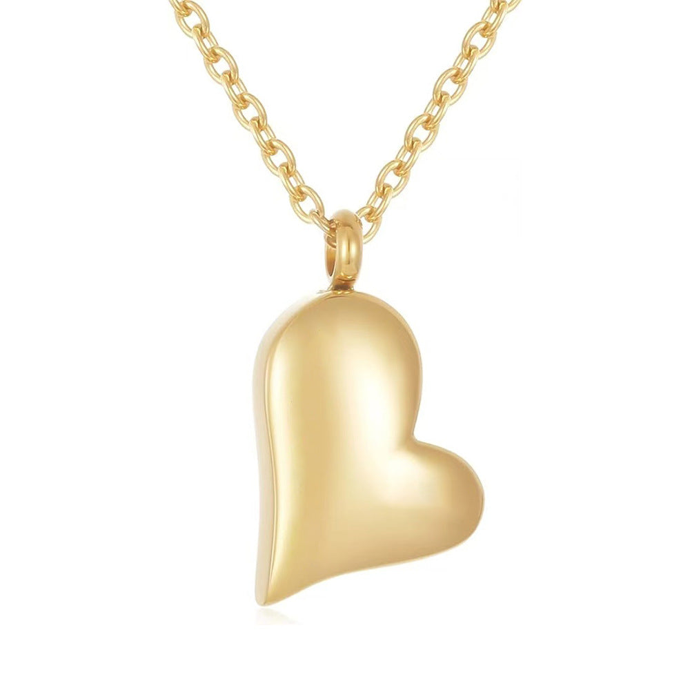 Personalized Heart-shaped Stainless Steel Pendant Necklace