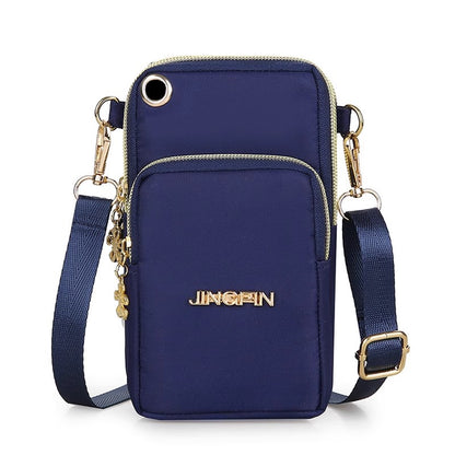 Three-Layer Mobile Phone Cross-Body Bag