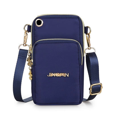 Three-Layer Mobile Phone Cross-Body Bag by Glamytek