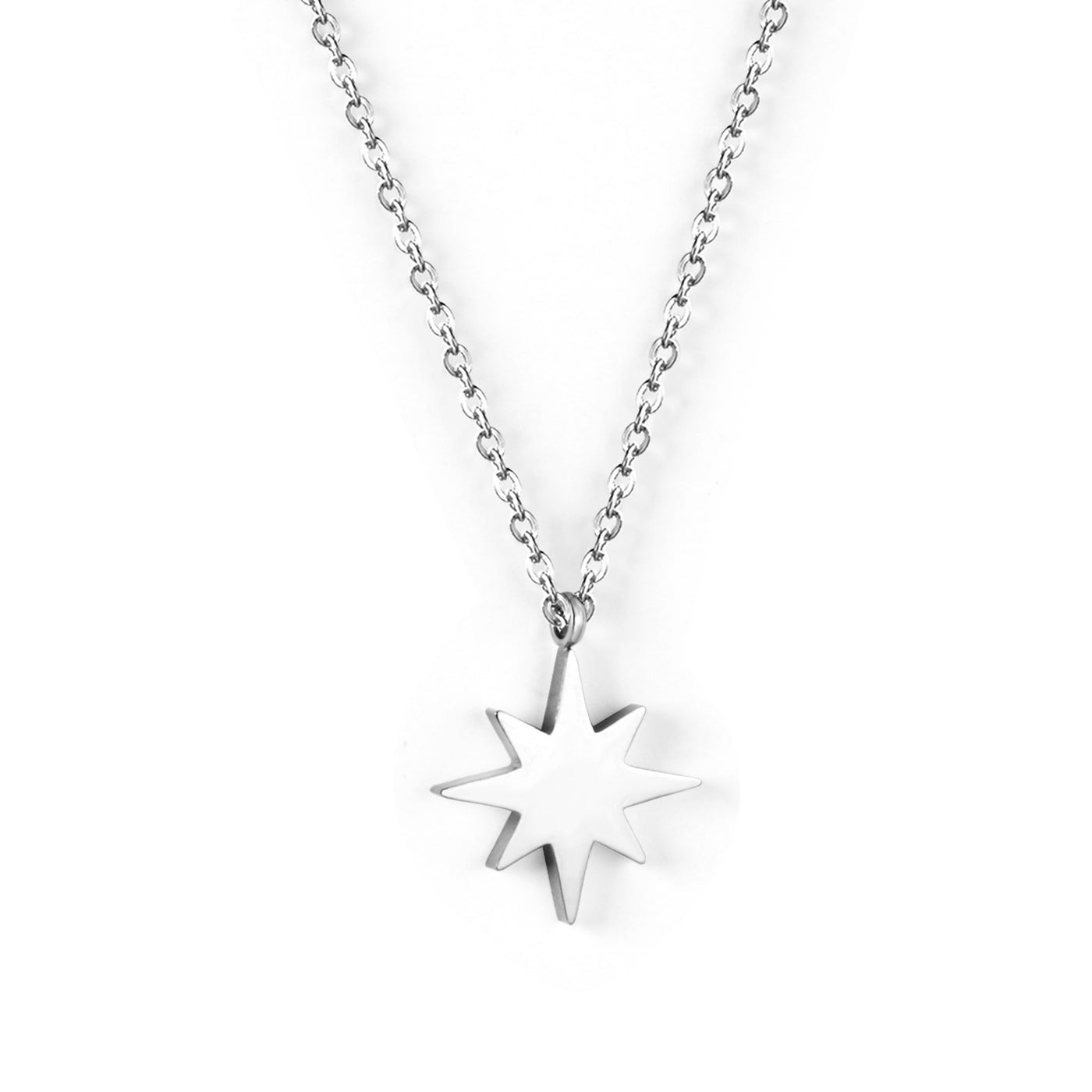 Electroplated stainless steel necklace