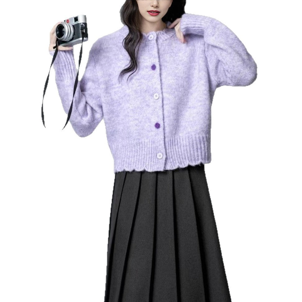Loose Soft Glutinous Knitted Cardigan Chic Top by Glamytek