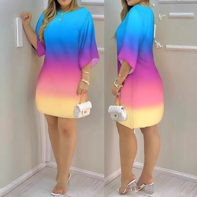 Fashion printed dress women by Glamytek