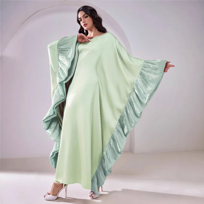 Long robe batwing sleeve blouse
