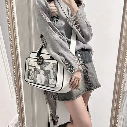 Large-capacity single-shoulder crossbody bag