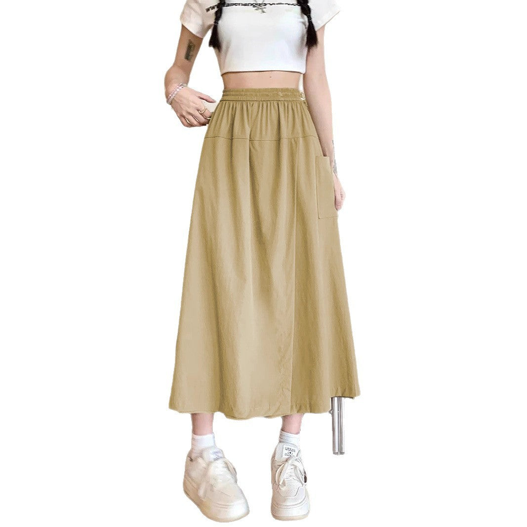 Fashion Casual All-matching Comfortable Slimming And Wide Leg Skirt by Glamytek