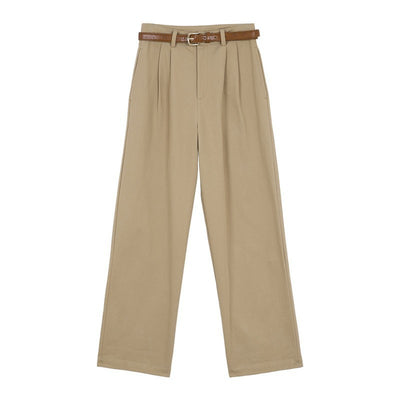 French Retro High Waist Korean Style Slimming Casual Pants by Glamytek