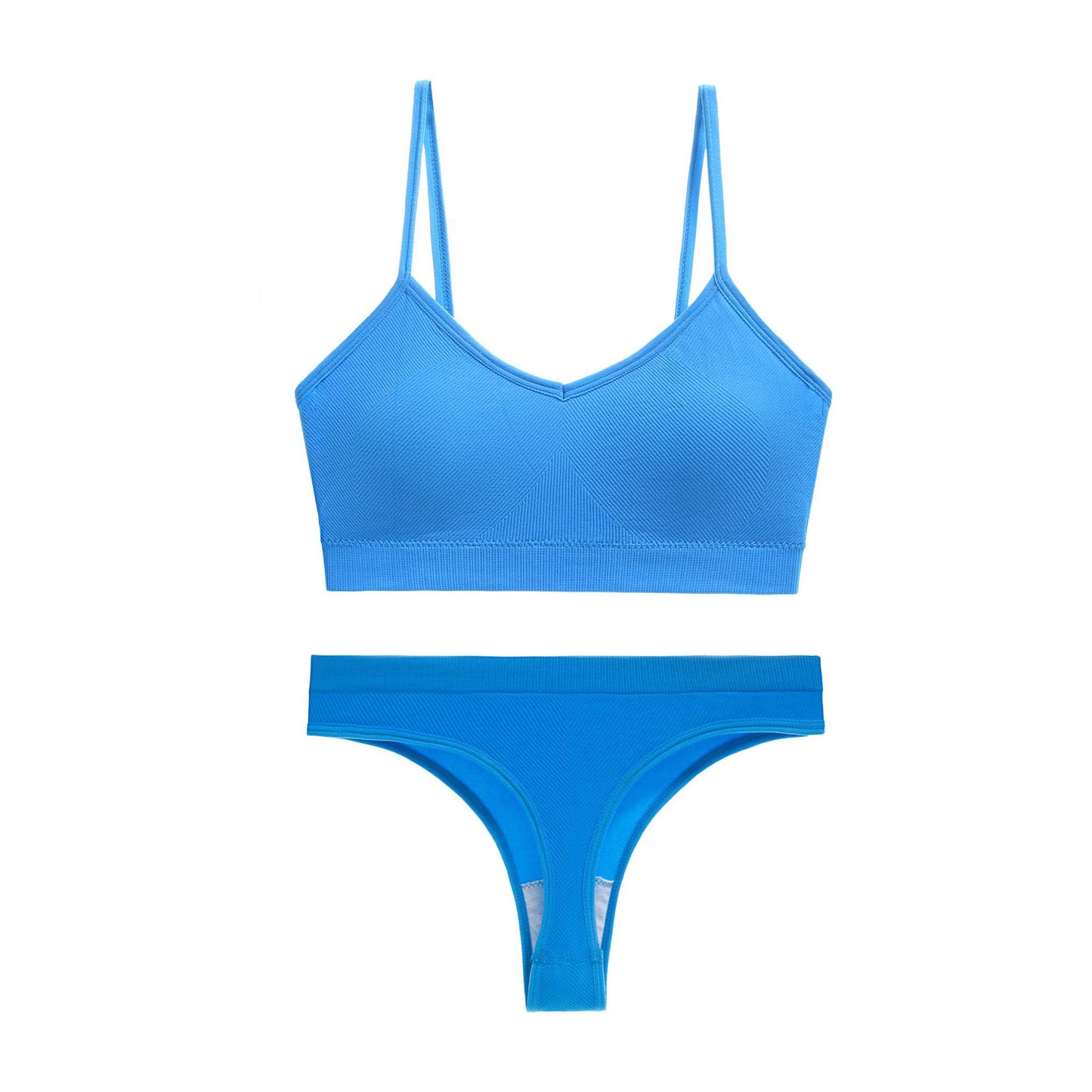 A bra set without underwire