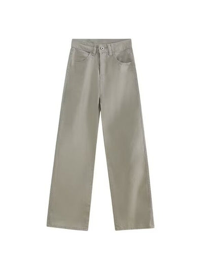 Solid Color Simple Straight Jeans For Women by Glamytek