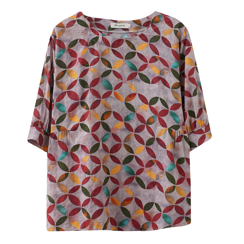 Agereducing Plus Size Women's Shortsleeved Tshirt by Glamytek